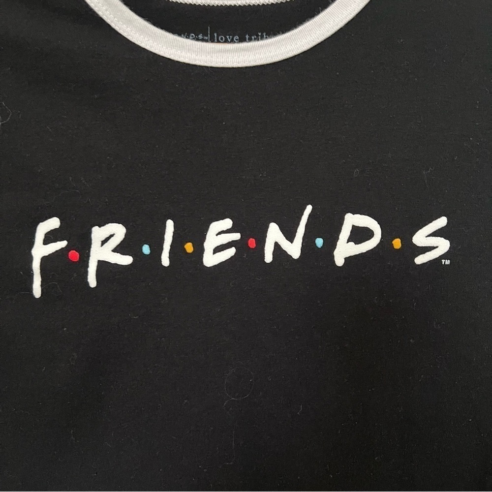 2/$30 Friends cropped logo tee by Love Tribe.  Size Small - Picture 3 of 9